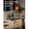 Зарядний пристрій Ugreen Nexode X756 USB C Charger 100W Mini GaN з 3 портами Grey